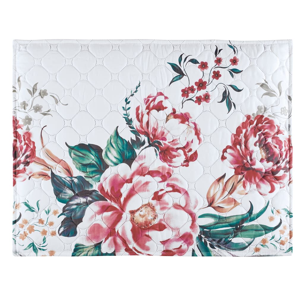 Elegant Roselle Colorful Roses Design Oversized Pillow Sham