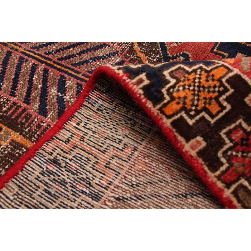 ECARPETGALLERY Hand-knotted Kayseri Vintage Red Wool Rug - 3'3 x 9'5