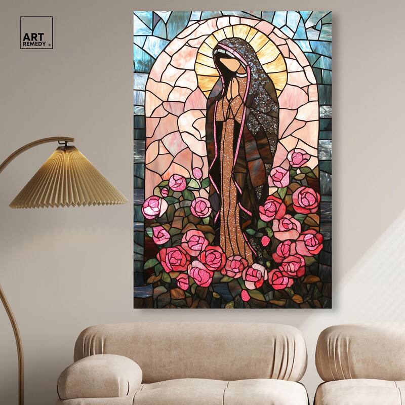 Glass Rosarium Guardian Canvas by Art Remedy, Gallery Wrapped