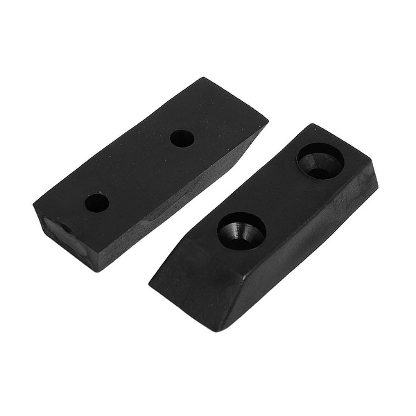 40x14x7mm Rubber Rectangle Shape Furniture Foot Protectors Pads 12pcs Black