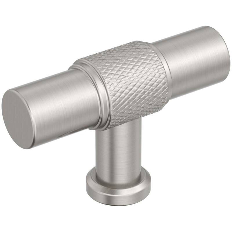 Amerock BP37741 Faraday 5/8" Knurled Bar Cabinet Knob - Satin Nickel