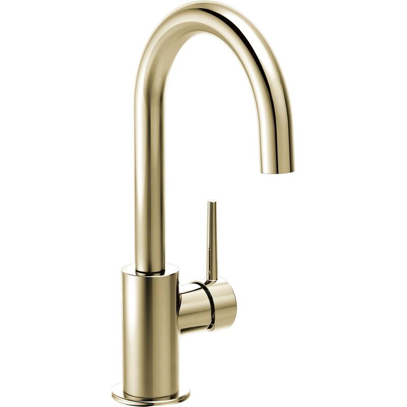Delta Trinsic Single Handle Bar Faucet with Swivel Spout - Brilliance Polished Nickel