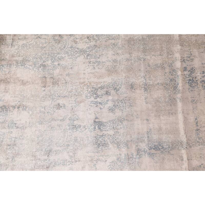 Modern Abstract Oriental Area Rug Handmade Wool Carpet - 6'7"x 9'10"