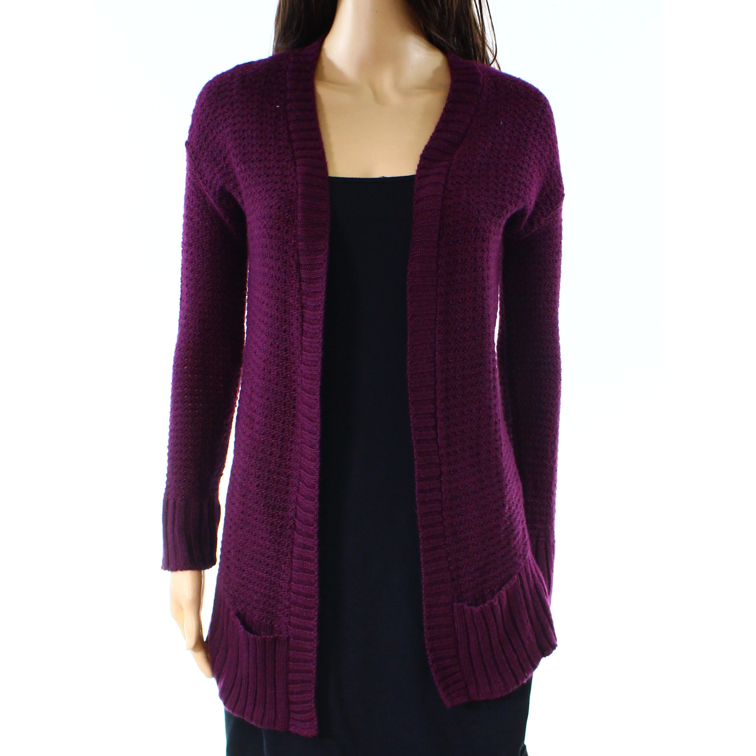 womens plum cardigan