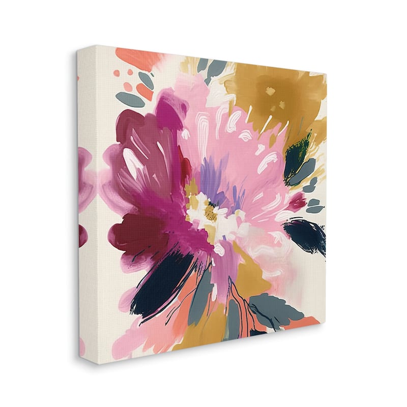 Stupell Purple Abstract Floral Canvas Wall Art Design by Andrea Haase