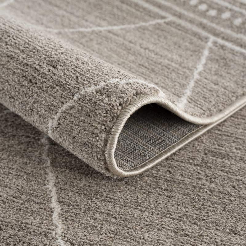 Hauteloom Casablanca Collection Bohemian Farmhouse High Pile Area Rug
