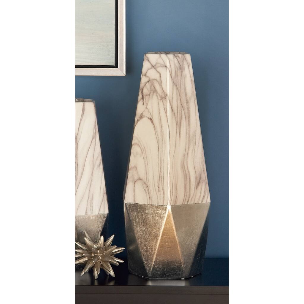 Stoneware Contemporary Vase 18 x 7 x 8