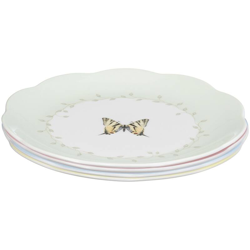 Butterfly Meadow 4-Piece Dessert Plate Set Butterfly Meadow 4-Piece Dessert Plate Set - Green