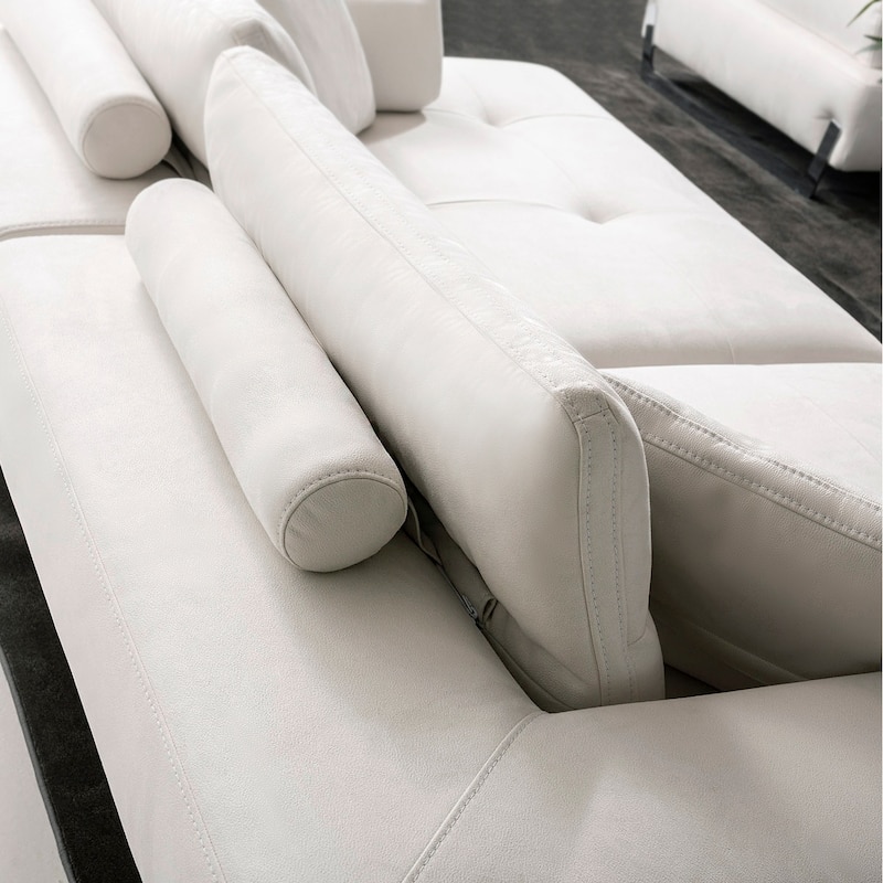 Pasargad Home Turkish Ravenna Sofa with Sliding Backrest & Armrests - W110"xD45"xH24"