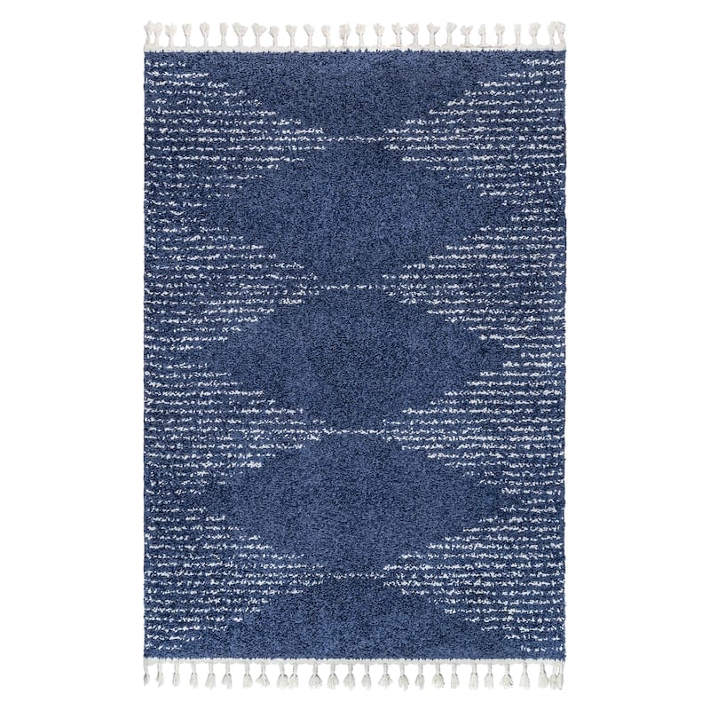 Nuloom Denton Diamond Shag Tassel Area Rug