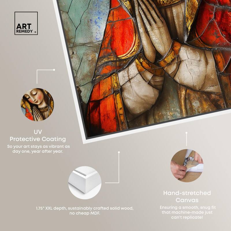 Ancient Supplication Canvas by Art Remedy
