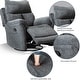 preview thumbnail 3 of 14, Prelife Fabric Manual Overstuffed Nursery Glider Rocking Chairs