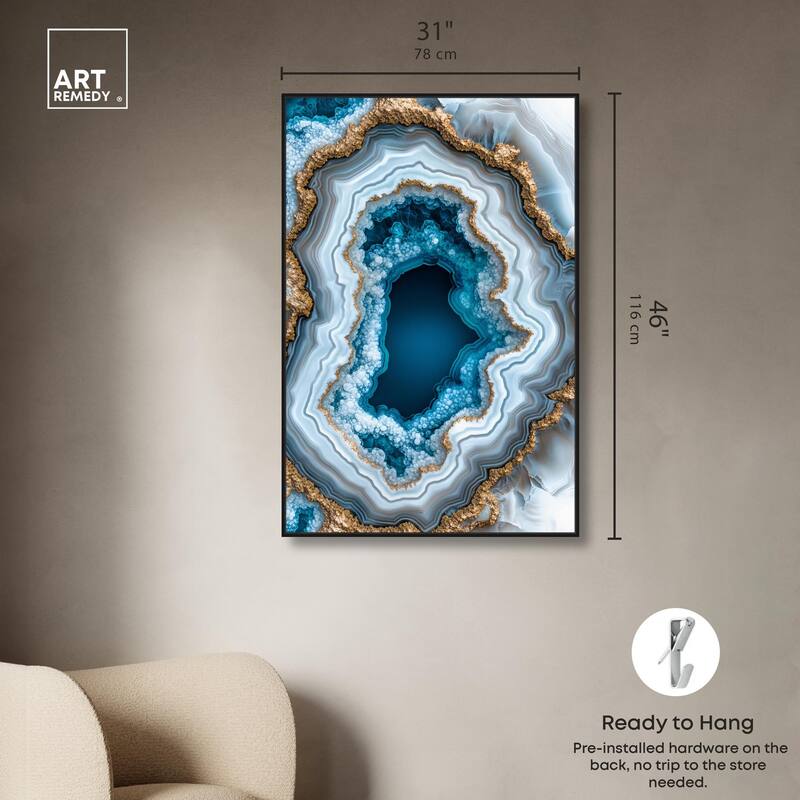 Gilded Geode Eye II Canvas by Art Remedy