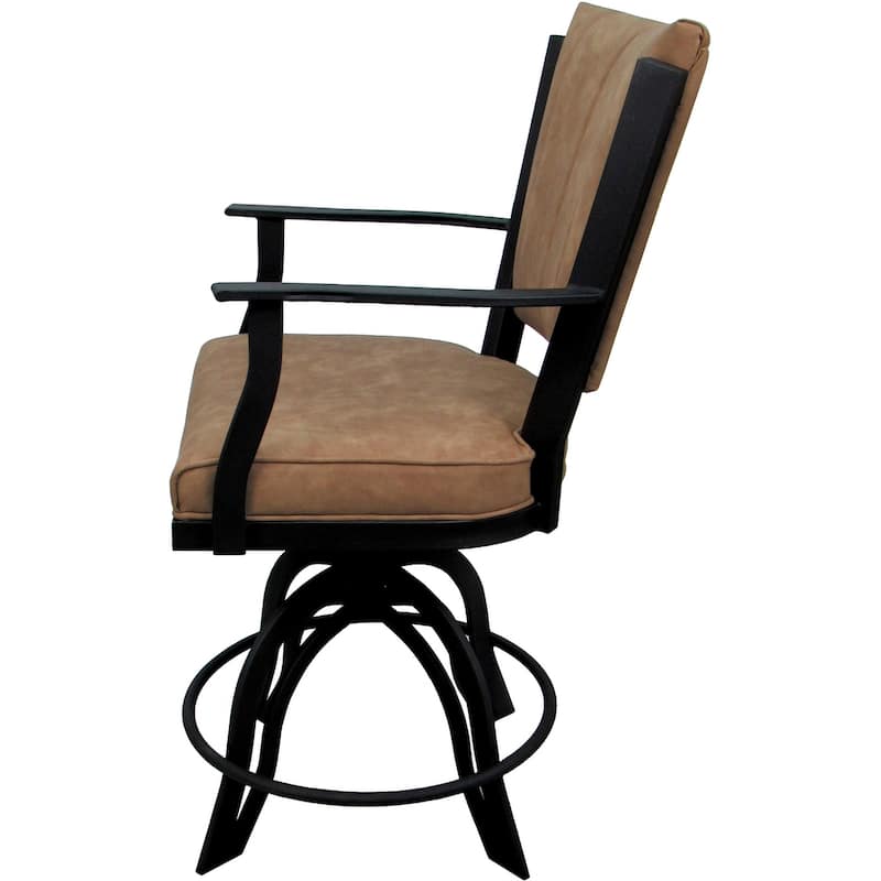 Montana Beige Swivel Tilt Metal 30" or Counter 26" Bar Stool