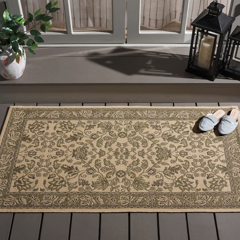 SAFAVIEH Courtyard Shizuka Indoor/ Outdoor Waterproof Patio Backyard Rug
