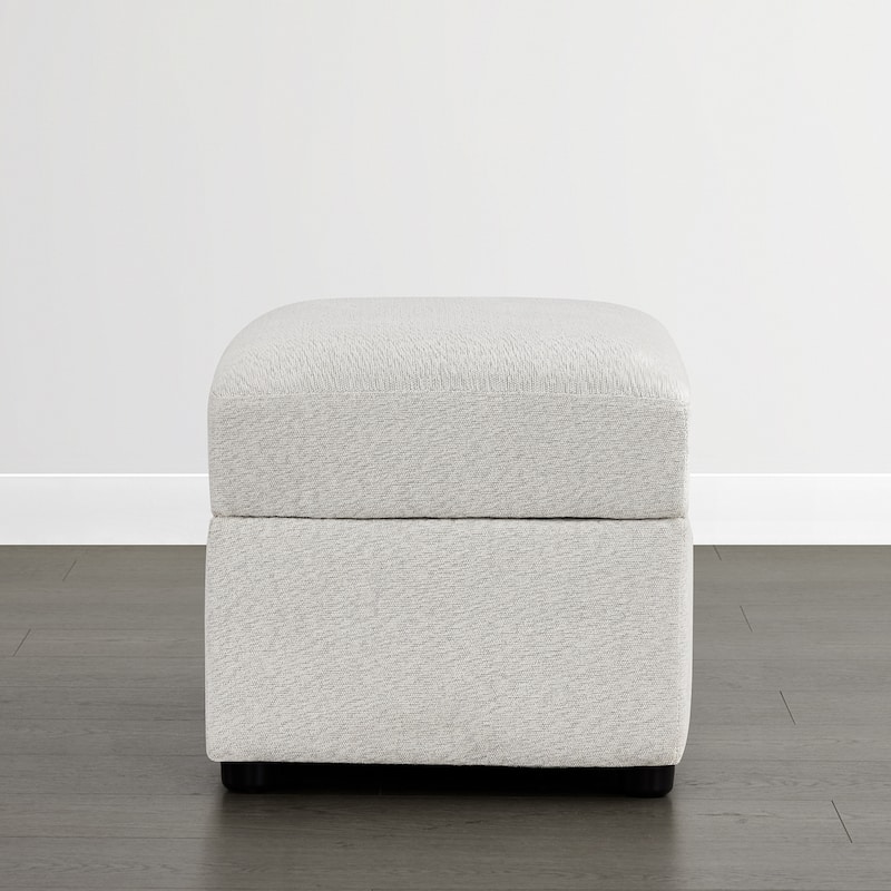 Spruce & Spring Modern Upholstered Swivel Barrel Accent Chair with Ottoman & Removable Slipcover