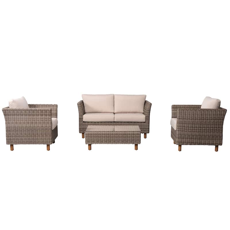 Orlando 4-Piece Wicker Sofa Set