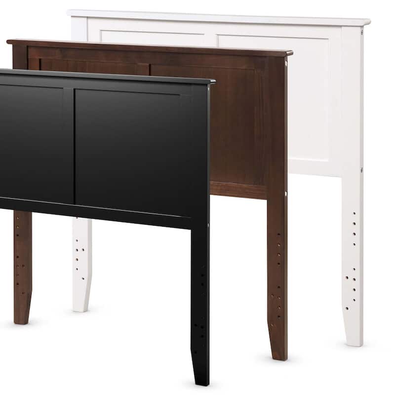 Gymax Twin Wood Headboard Flat Panel Pre-drilled Holes Height