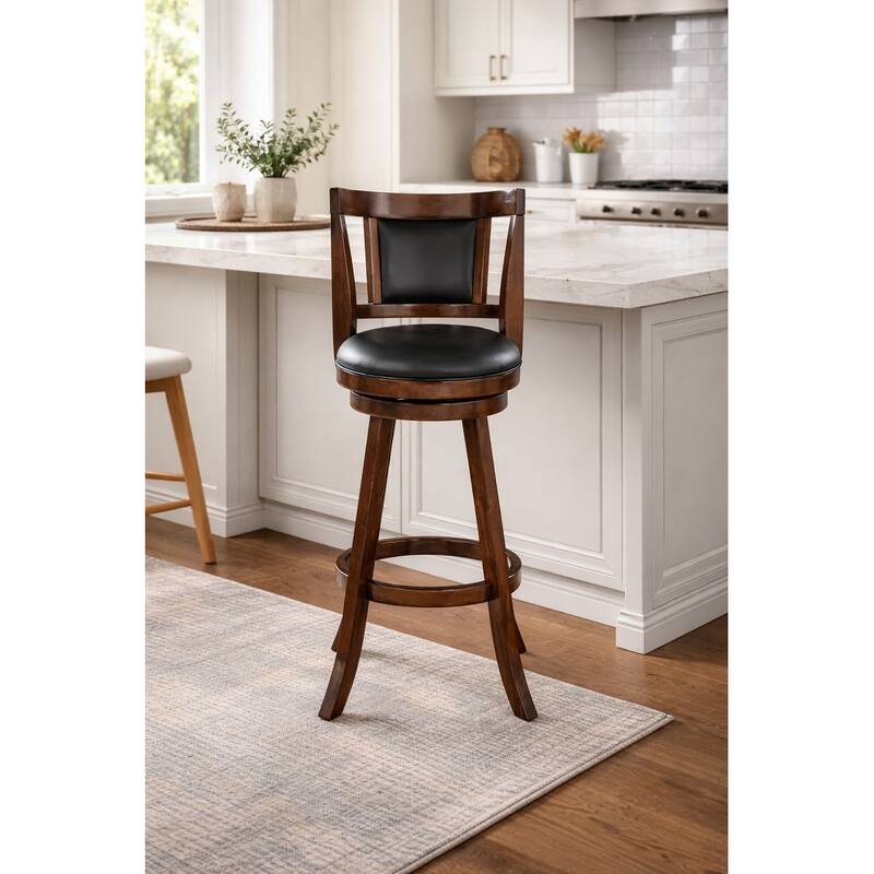Avianna Swivel Stool - Cappuccino - Bar Height