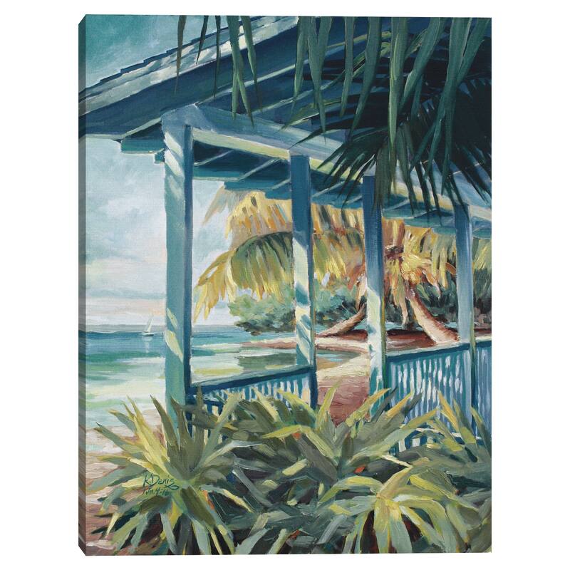 Pigeon Key Cottage by Kathleen Denis Canvas Art Print