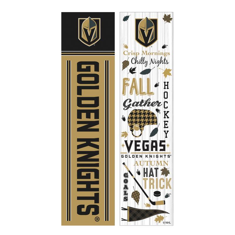 47" Double Sided Seasonal Porch Leaner, Vegas Golden Knights - 47" x 11.25"