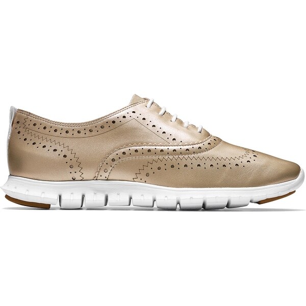cole haan metallic oxfords