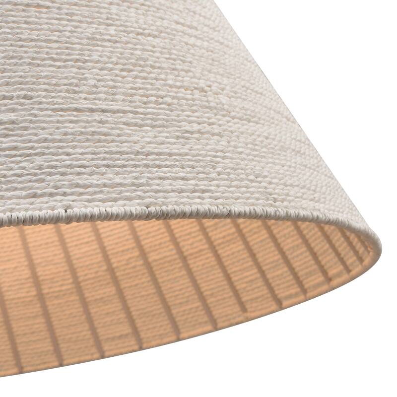 Elk Home Sophie White Coral Finish With White Paper Rope Shade Pendant