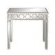 preview thumbnail 3 of 16, Grey MDF Glam Console Table (Set of 2) - S/2 31"W, 31"H