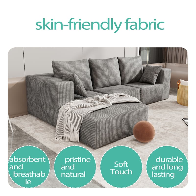 Corner Combination Sectional Sofa with Multiple Combinations Available