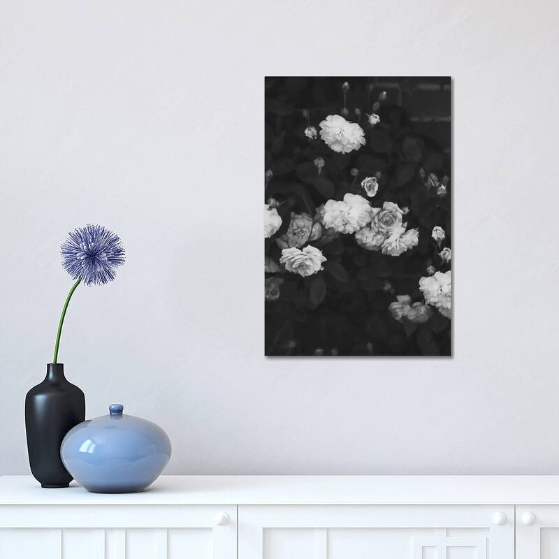 iCanvas "Black And White Roses" by Ruby and B Canvas Print - 18x12x1.5