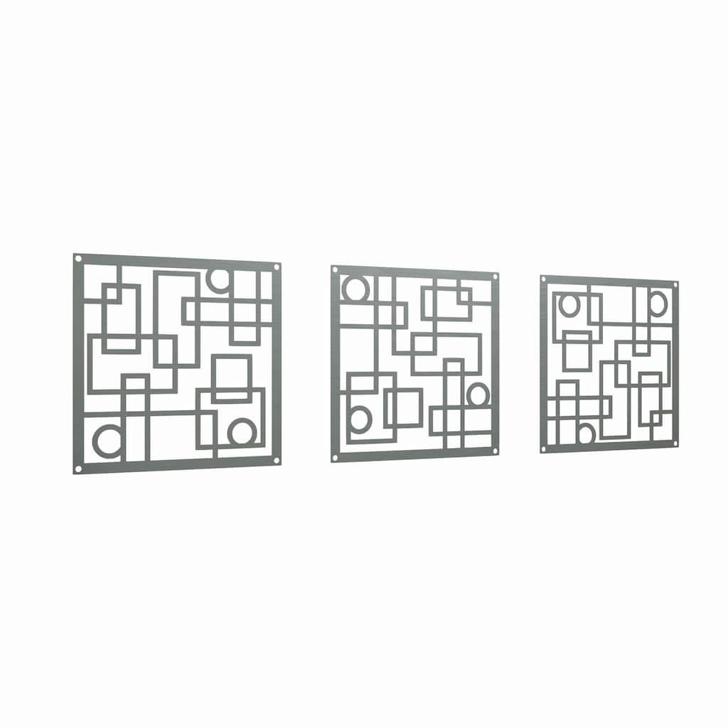 Three Square Stainless Steel Wall Panel