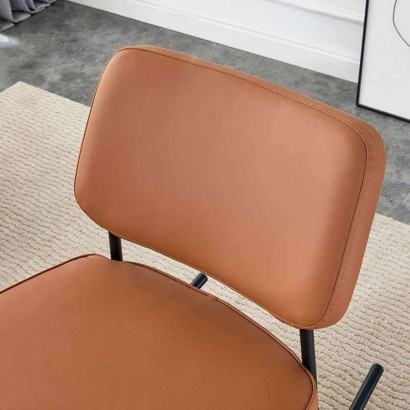 PU/Teddy suede material cushioned rocking chair with metal legs