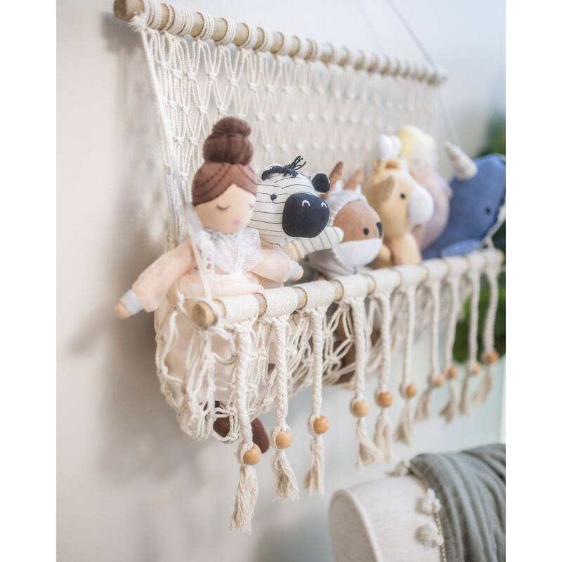 Willow Macrame Storage Wall Decor