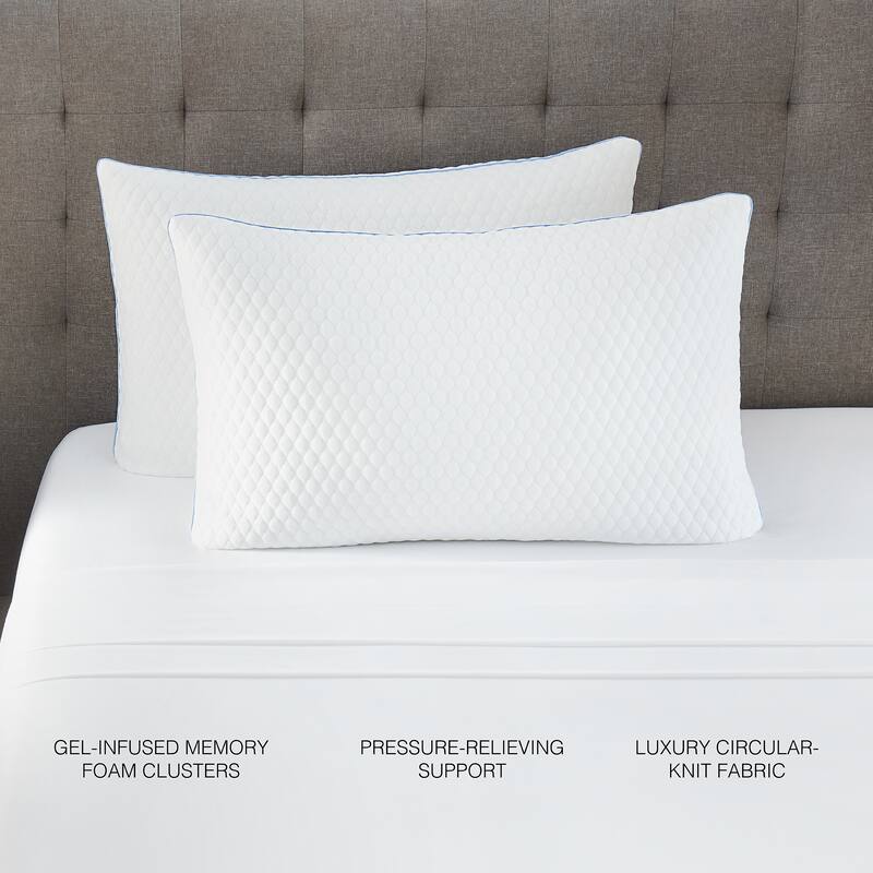 Restonic ComfortCare Hybrid Restful Nights Firm, Queen + 12-Piece Premium Comfort Bedding Pack, Queen Size