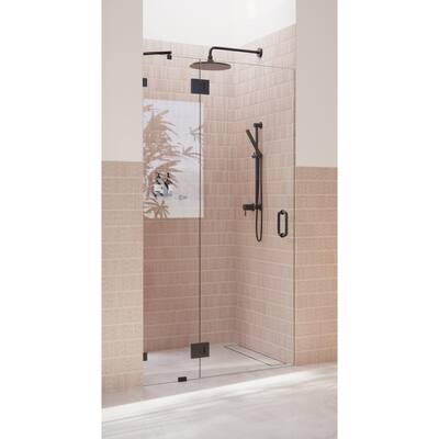 Glass Warehouse 78" x 37.5" Frameless Shower Door - Glass Hinge