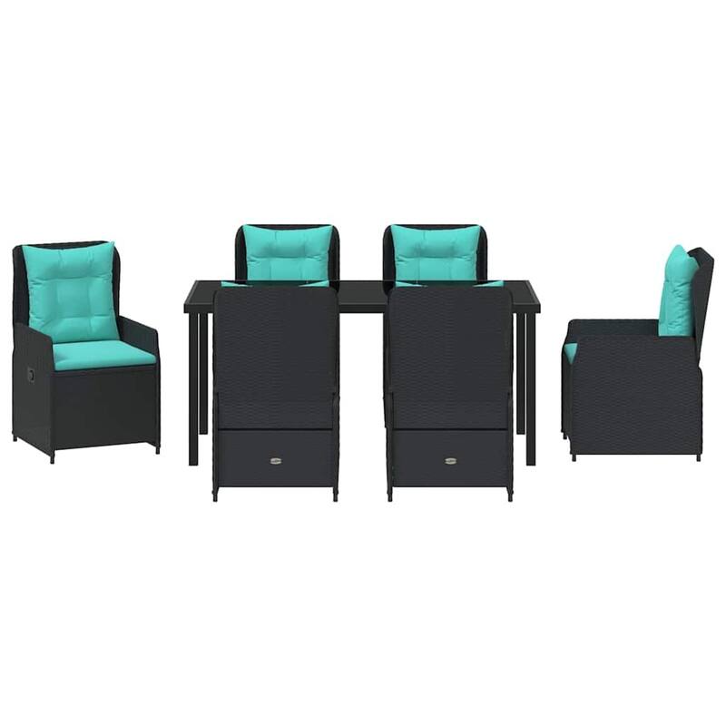 vidaXL Garden Dining Set Poly rattan