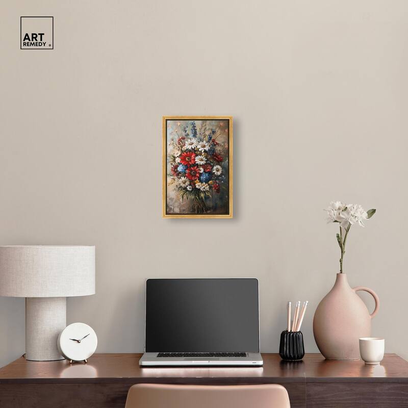 Symphony of Flowers II Canvas by Art Remedy