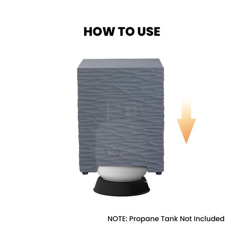 COSIEST Concrete Outdoor Propane Tank Cover Table