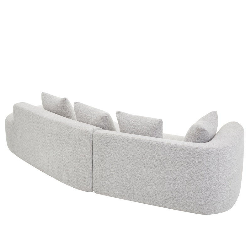 Christopher Knight Home - Olivia Curved Foam Sofa Set - 116"L