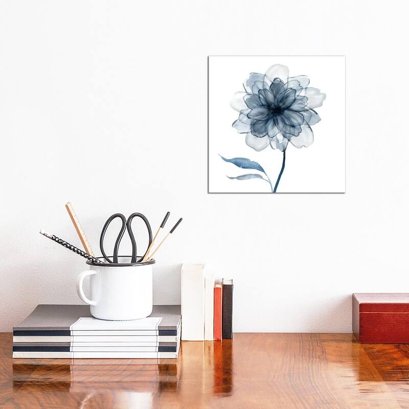 iCanvas "Indigo Bloom IV" by Carol Robinson Canvas Print - 12x12x0.75