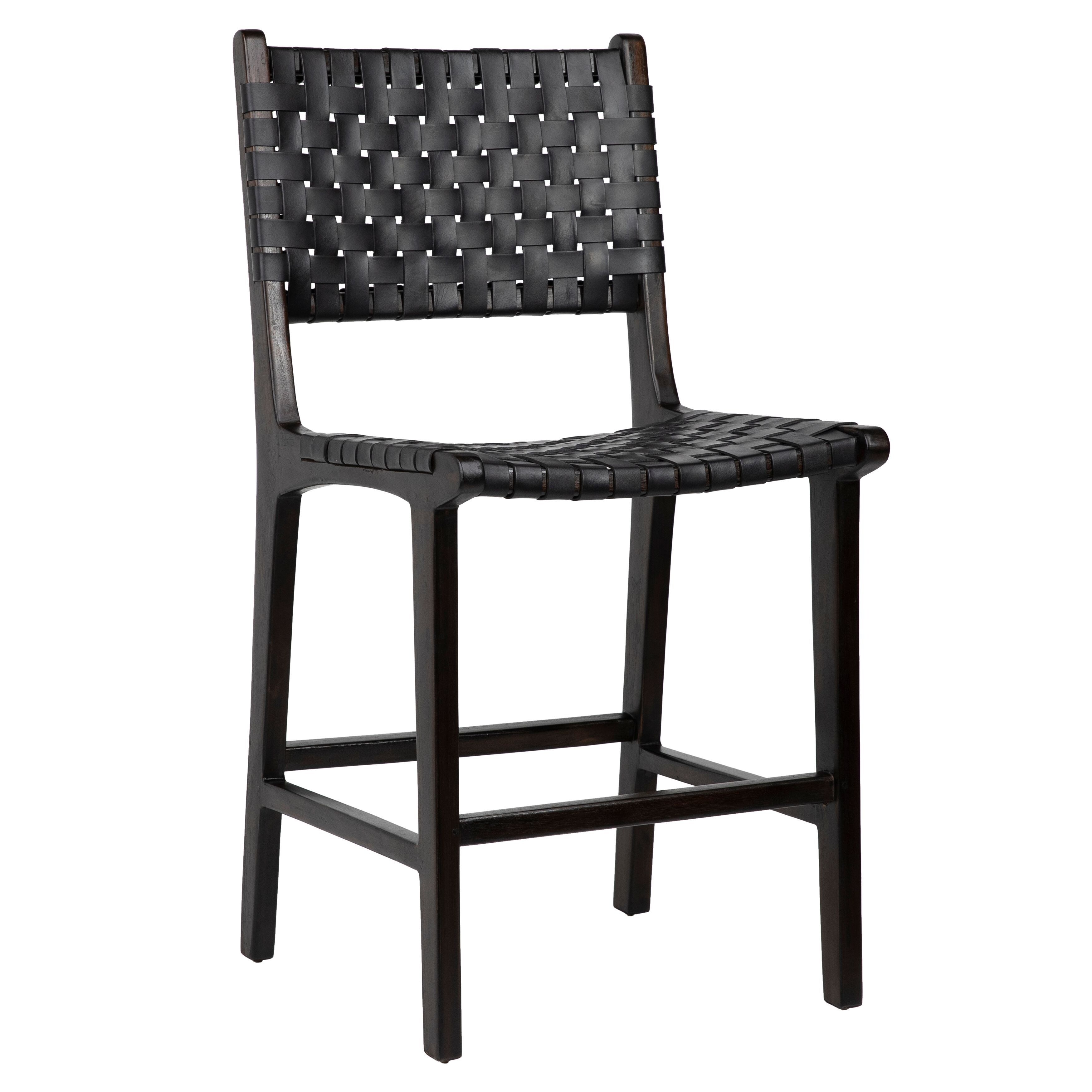 Maverick Woven Counter Stool Espresso Teak N A Bed Bath