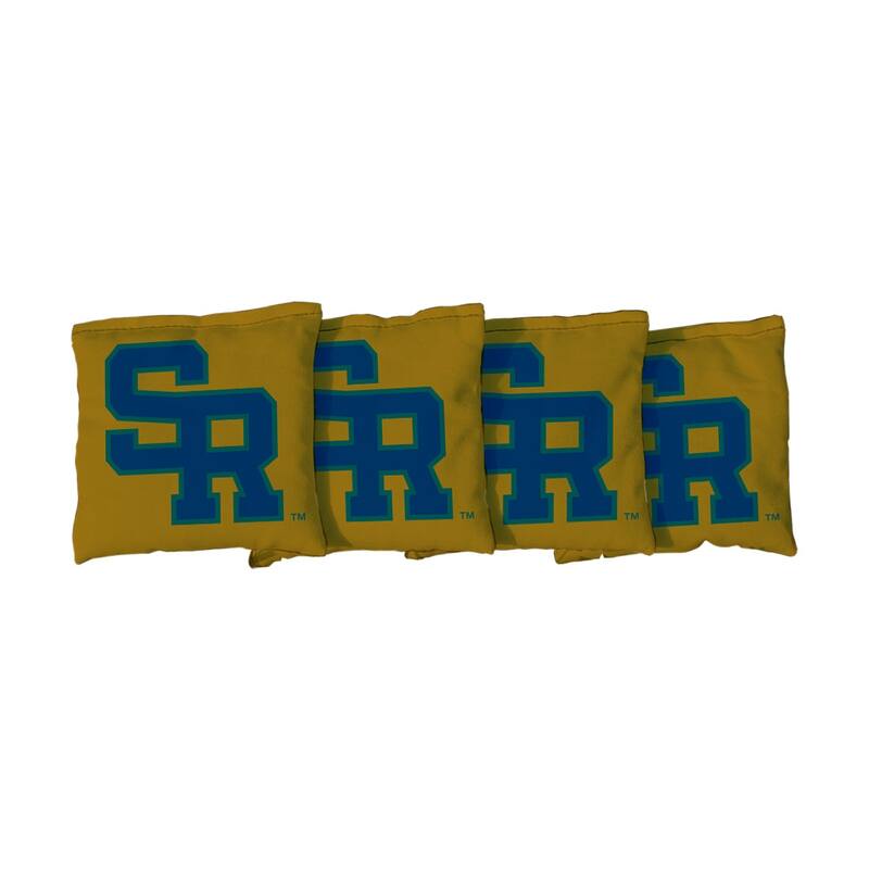 Salve Regina Seahawks Gold Cornhole Bags - All-Weather Resin Filled