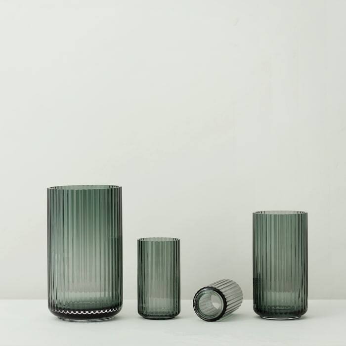 Lyngby Porcelæn Mouth Blown Glass Vase, Copenhagen Green