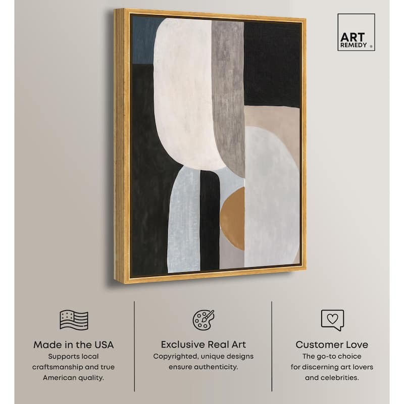 Interlocking Segments II Canvas by Art Remedy