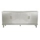 preview thumbnail 6 of 9, Champagne Storage Cabinet Sideboard TV Cabinet w/ Adjustable Shelves