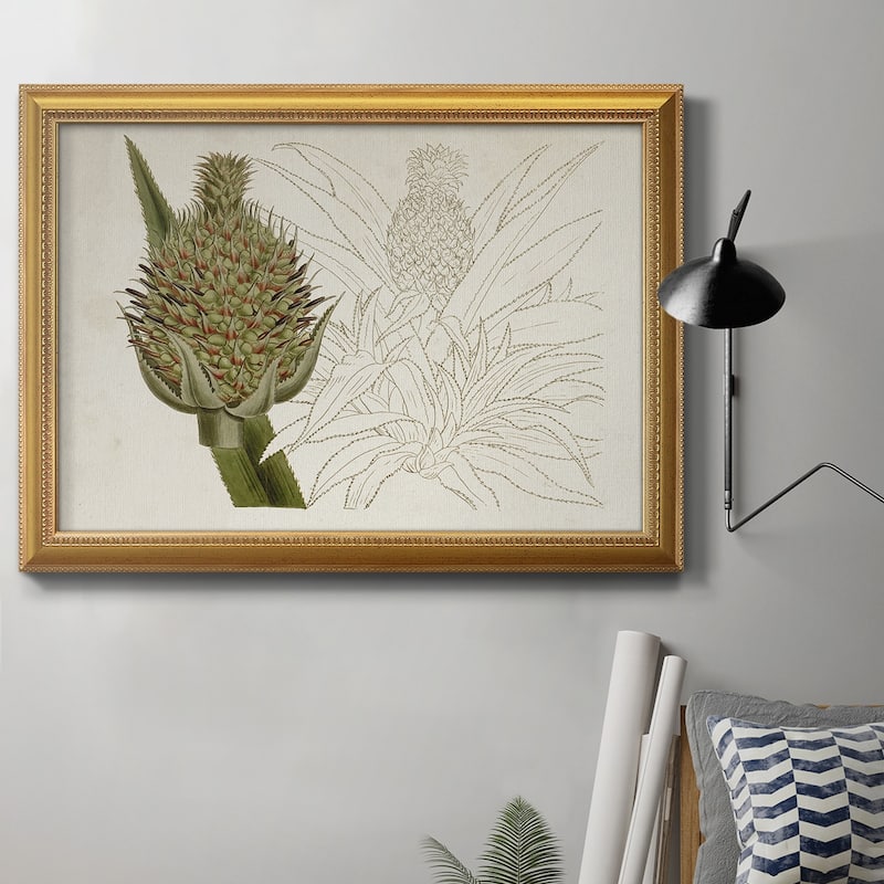Tropical Foliage & Fruit VI Premium Framed Canvas- Ready to Hang