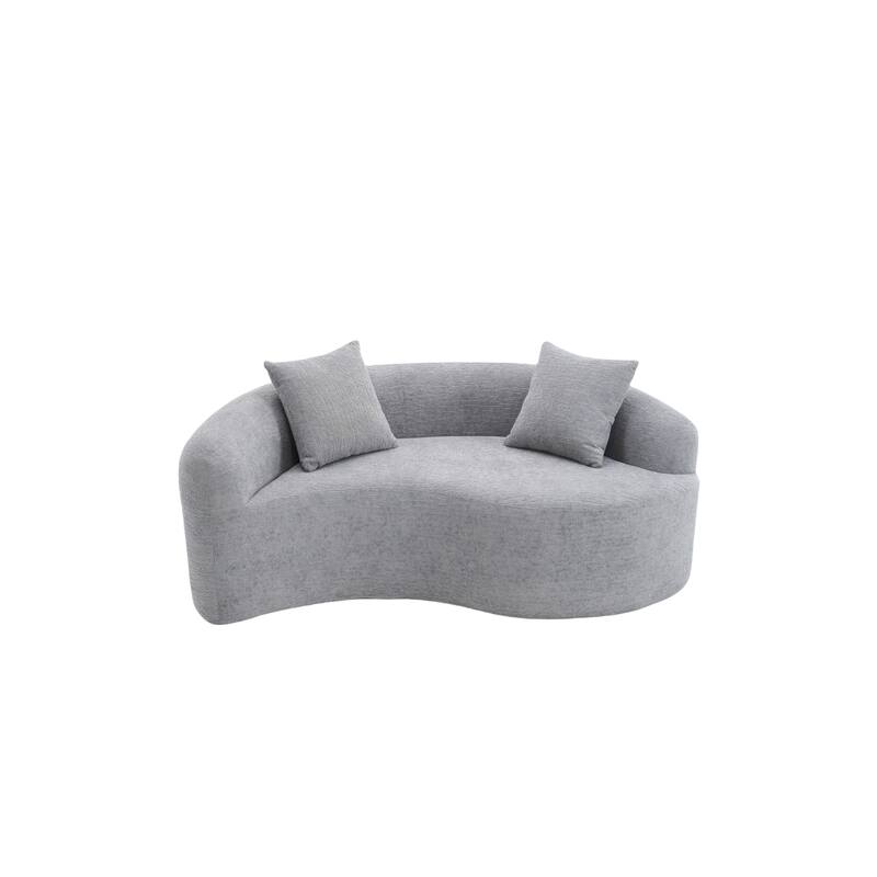 Loveseat Sofa Couch 2-Seater Sofa Couch for Living Room, Chic 2-Seater Settee for Apartments Bedroom