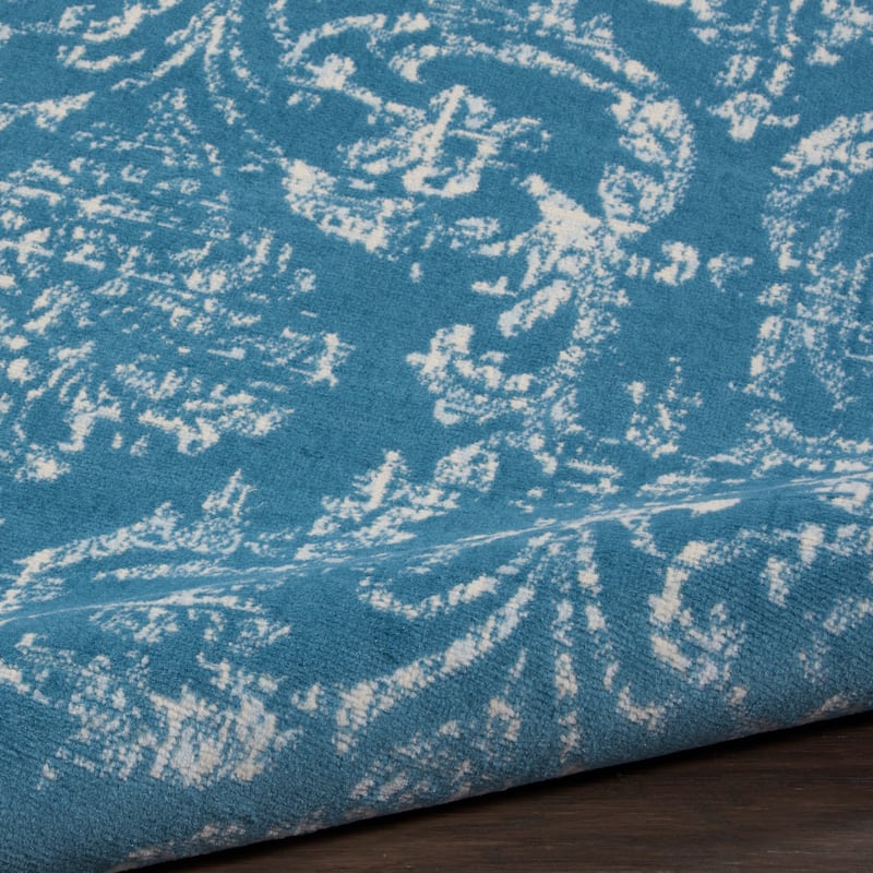 Nourison Jubilant Vintage Farmhouse Damask Area Rug