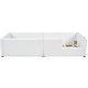 preview thumbnail 10 of 12, Twin Size Upholstered Platform Bed with Guardrail and Charging Station