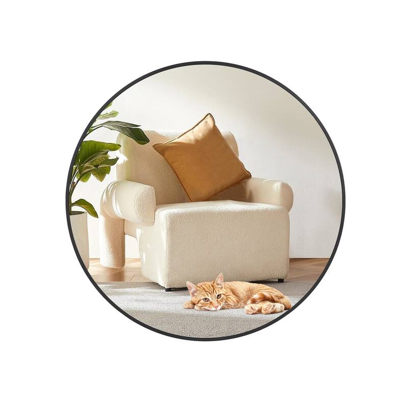 30 inchRound Mirror for Wall, Round Bathroom Mirror - 30